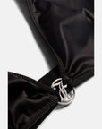 Black Satin Jc Charm Traingle Bra
