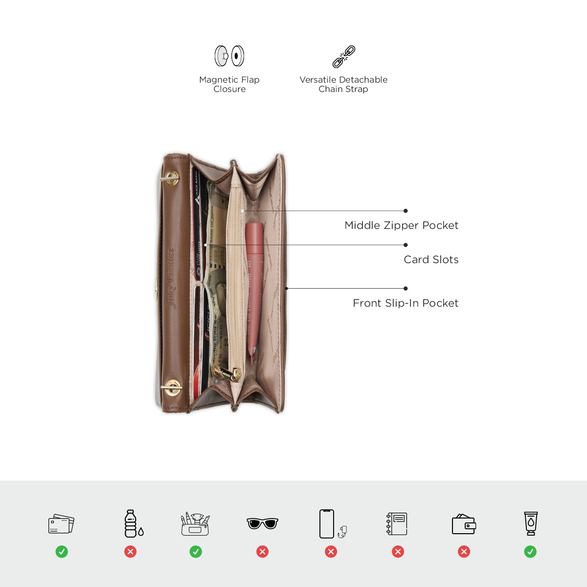 Lilla Flap Wallet